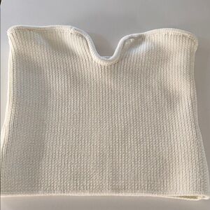 ASTR Cream Knit Tube Top L